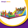 Castillo inflable al aire libre con tema de dibujos animados con tobog&aacute;n