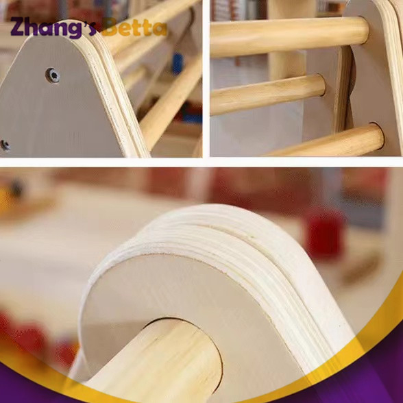 Marco de madera interior educativo del triángulo del bebé que sube el marco que sube de la guardería determinada