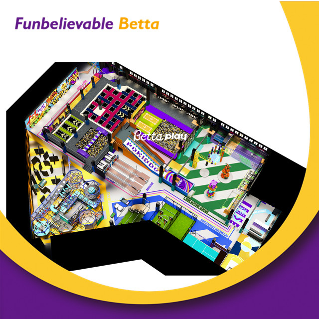 Bettaplay الاستخدام التجاري الترامبولين حديقة الترامبولين الداخلية الرخيصة