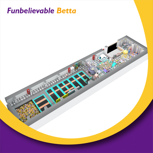 Bettaplay детский популярный спортивный центр на батуте, крытая развлекательная зона, игровая площадка, строитель