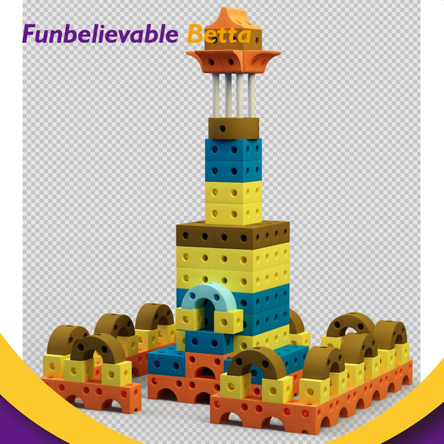 Bettaplay más vendida grandes bloques de construcción, juguetes educativos para niños Big espuma de bricolaje Eva Wall