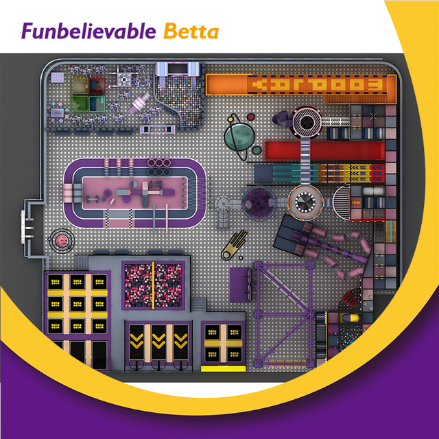 Bettaplay التجارية الحرة القفز الترامبولين بارك للأطفال اللعب في الأماكن المغلقة الترامبولين المهنية في الأماكن المغلقة للبيع