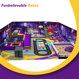 Bettaplay 600 кв.м. Парк развлечений Commercia Kids Мягкая крытая игровая площадка для детей 
