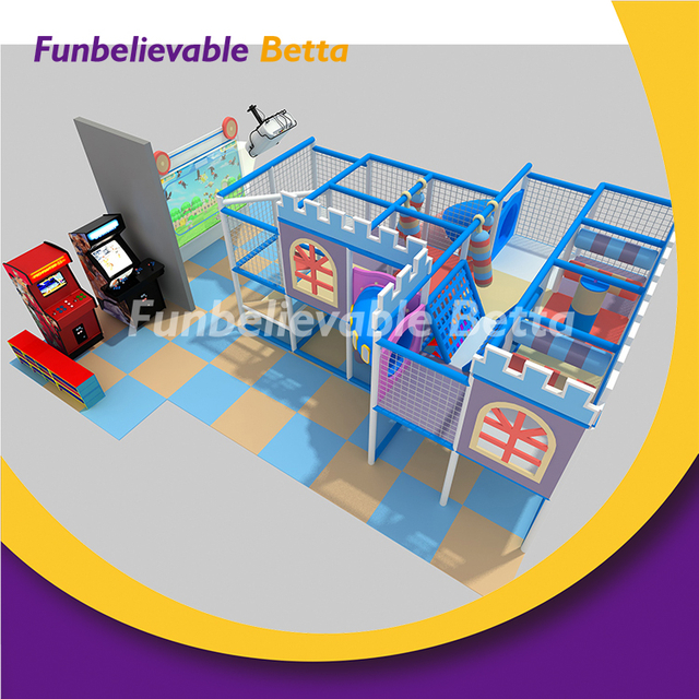 Bettaplay Blue Маленькие дети играют в помещении, лабиринт, детская игровая площадка в помещении, оборудование