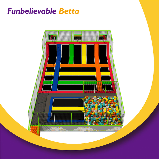 Bettaplay 200--300 colorido parque de trampolines SQM para ni&ntilde;os a la venta