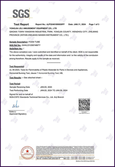 Отчет об испытаниях огнестойкости труб с покрытием - Le Li