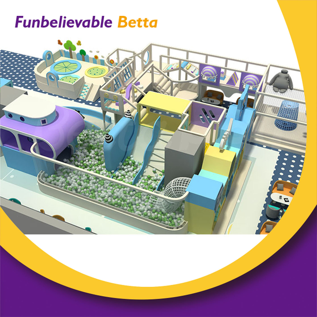 Bettaplay personaliz&oacute; el &aacute;rea de juego suave del equipo del patio de los ni&ntilde;os comerciales interiores de 390㎡ con la piscina de bolas para los centros comerciales