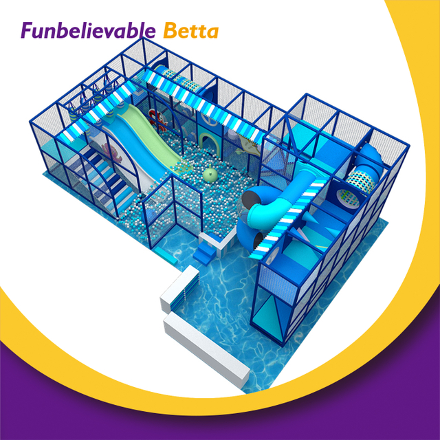Bettaplay Parque infantil interior de 79 metros cuadrados con toboganes, estructuras para trepar, barriles deslizantes grandes, parque de atracciones divertido para ni&ntilde;os