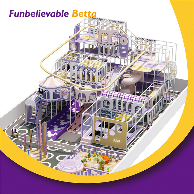 Bettaplay 450 SQM Elevate the Fun Dreamy Indoor Playground Aventura en tirolesa a gran altitud llena de adrenalina para todas las edades