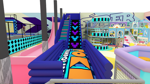 BetTaplay 2290SQM Trampoline Park Fabricación amigable para los niños para el entretenimiento infantil