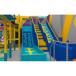 BETTAPLAY 1700SQM التصميم الحديث البلاستيكي ترامبولين مغامر