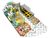Bettaplay 560SQM &Aacute;rea de juegos interior para ni&ntilde;os peque&ntilde;os &Aacute;rea de juegos de pl&aacute;stico con tem&aacute;tica espacial para centros comerciales y centros de juegos