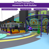 Bettaplay 2000SQM, parque infantil comercial de aventuras en interiores para ni&ntilde;os, laberintos tem&aacute;ticos espaciales con toboganes
