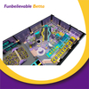 Bettaplay 1900SQM الأرجواني العصرية الحلم تحت عنوان معدات الترامبولين للأطفال في الأماكن المغلقة متعددة الشرائح الكرة حفرة مركز الترفيه بارك
