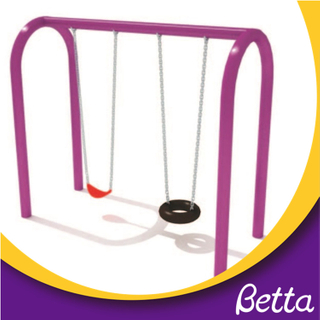 Relaxing swings playground double chairs equipment set for children