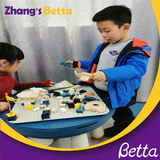 Factory price Plastic Kids Bricks Intellect Toys Architecture Building Blocks Table For Children