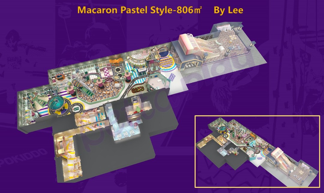 Macaron Pastel Style-806㎡ Дизайн Ли
