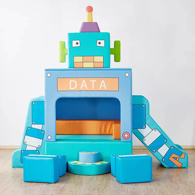 Bettaplay Soft Play Robort Slide Slide Climb для детей, играющих в помещении, на продажу, новый дизайн