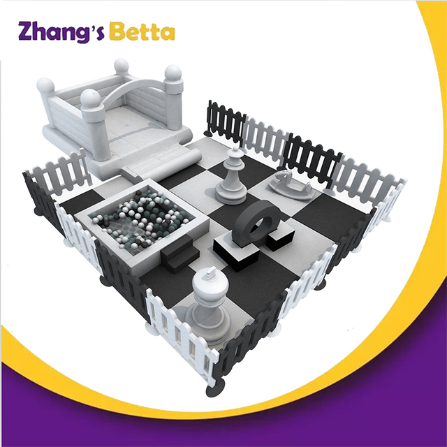 Bettaplay Juego suave en blanco y negro, parque infantil interior con tapetes para alquiler de fiestas