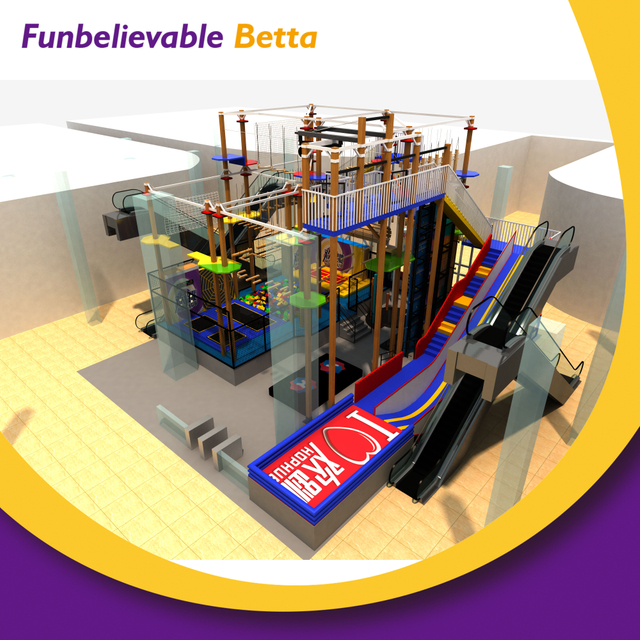 Bettaplay Веревочный курс Детская площадка Крытые батуты для прыжков в помещении Парковое оборудование