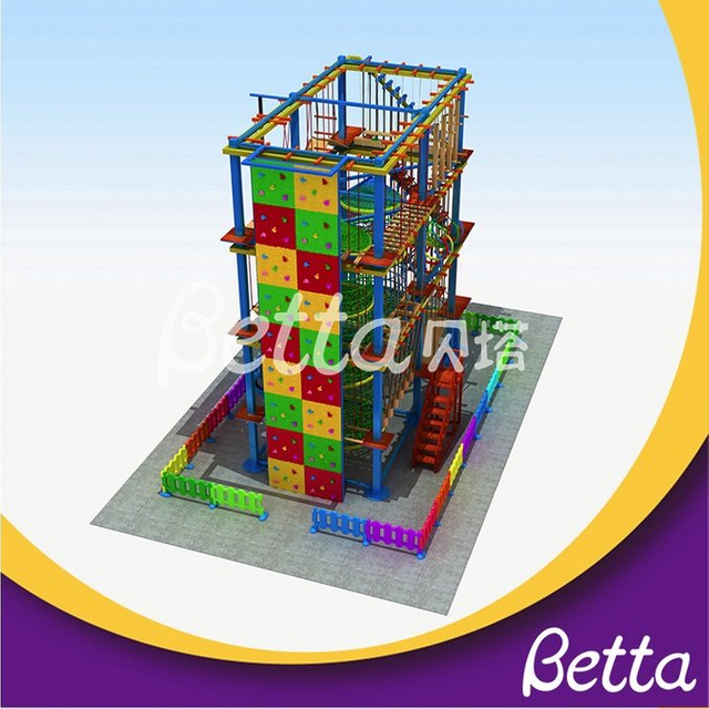 Bettaplay Curso de cuerda con tobog&aacute;n en espiral para parque de atracciones hecho a medida