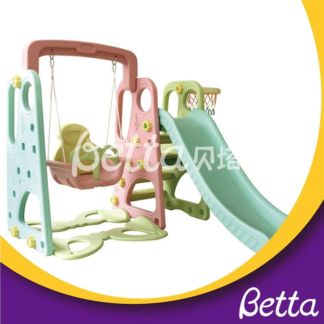 Tobog&aacute;n y columpio encantadores para ni&ntilde;os al aire libre e interior al por mayor con juego de piscina de bolas