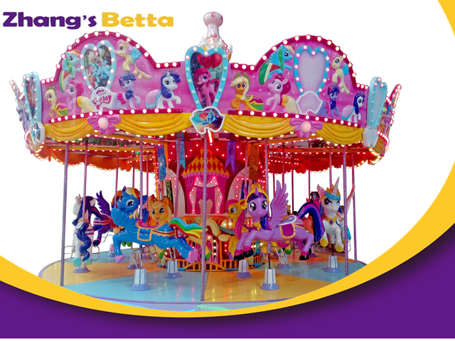 Equipo de juegos Merry Go Round para parque de atracciones