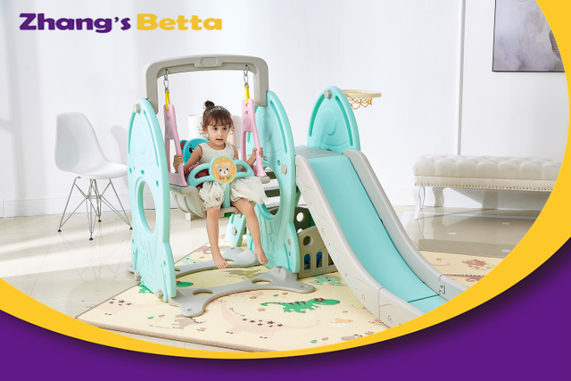 Nuevo dise&ntilde;o, la mejor calidad, estilo modesto, estancia en casa en colores Pastel y tobog&aacute;n de pl&aacute;stico para ni&ntilde;os con aro, equipo de juegos al aire libre, uso propio