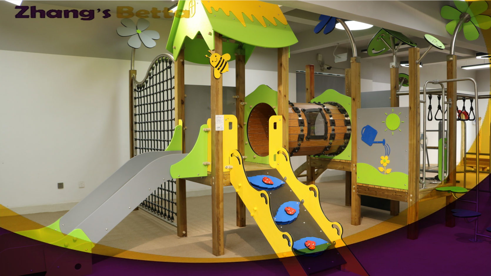 Bettaplay Outdoor Kids Wooden Playground Equipment PE Board Slide