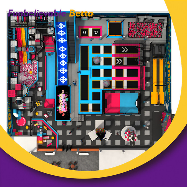 Bettaplay 985sqm معدات ملعب داخلي ملاهي نمط تسلق الكرة بركة رغوة لينة لمركز لعب الأطفال