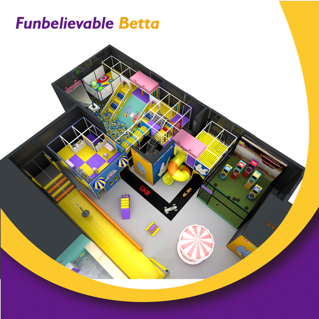 Bettaplay الترامبولين والأطفال لينة اللعب العملاقة ملعب الكرة معدات الحدائق الداخلية