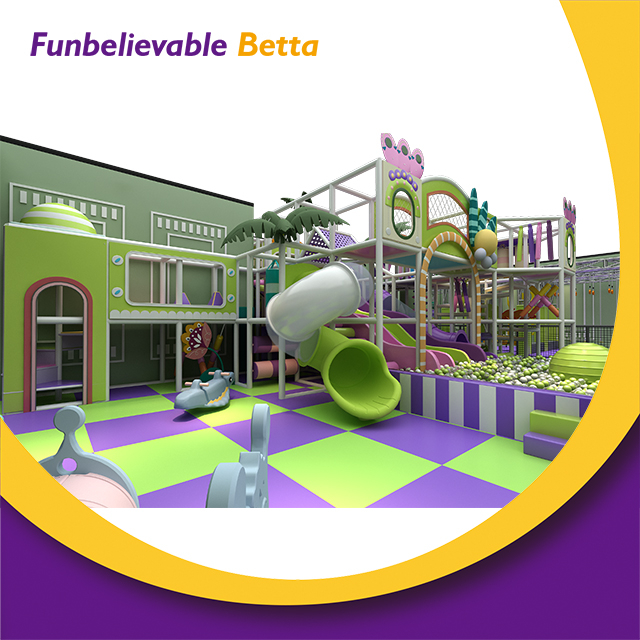 Bettaplay تصميم مخصص لمنتزه الترامبولين بمساحة 750 مترًا مربعًا مع منطقة لعب Ninja Fun Adventure