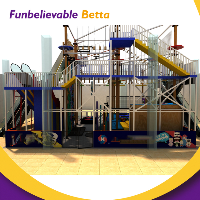 Bettaplay Веревочный курс Детская площадка Крытые батуты для прыжков в помещении Парковое оборудование