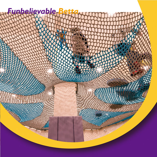 Bettaplay Indoor Playground Kid Rainbow Crochet Climbing Nets for Playground Kids Playground