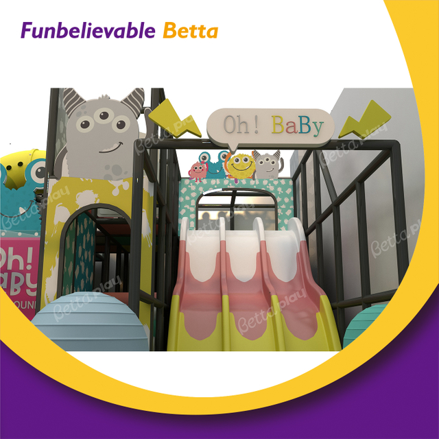 Equipo de juegos interior colorido macaron Bettaplay para centro comercial