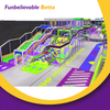 Bettaplay 4552 m2 Dise&ntilde;o personalizado Centro comercial Parque de aventuras Fabricaci&oacute;n de parques de trampolines &Aacute;rea de juegos interior comercial para ni&ntilde;os
