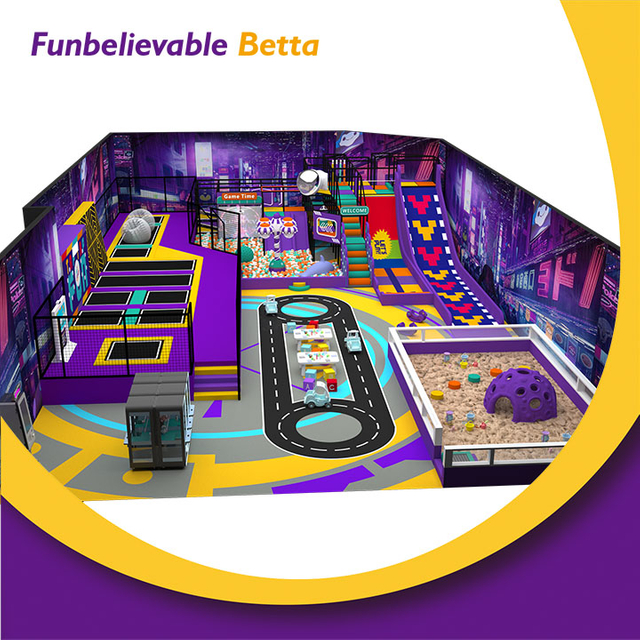 Bettaplay &Aacute;rea de juegos interior comercial de 600 m2 con parque de trampolines: &iexcl;la mejor aventura interactiva para ni&ntilde;os!