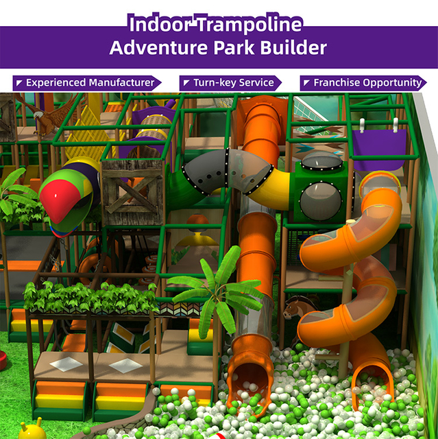 Bettaplay 277SQM Equipo de juego suave para interiores con tema forestal para ni&ntilde;os para uso en parques de atracciones y centros comerciales