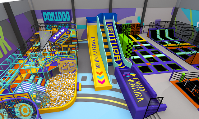 BETTAPLAY 2000SQM Commercial Play Play Indoor Adventure Playground للأطفال المتاهات الفضائية مع الشرائح