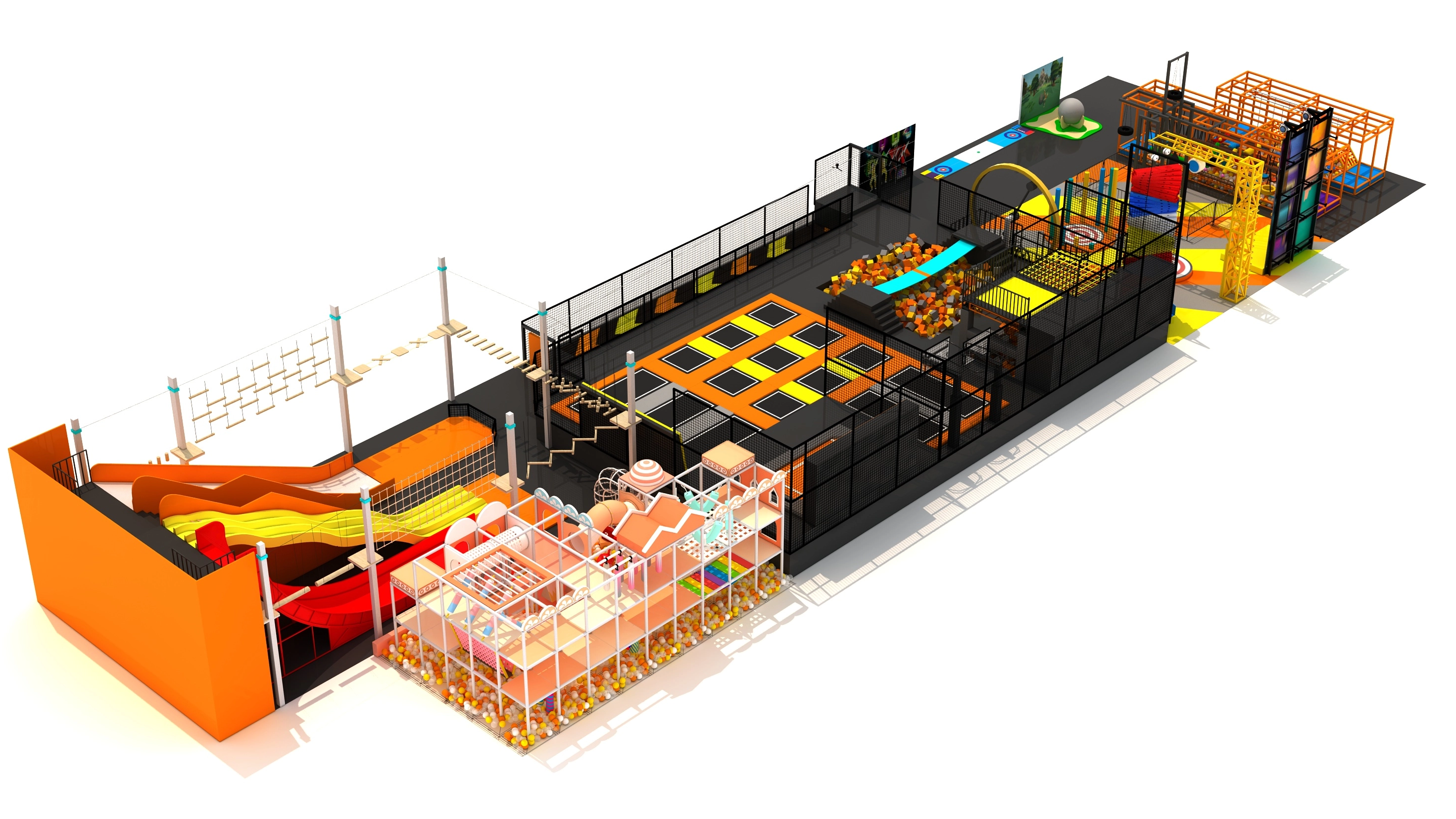 Parque de atracciones interior comercial Pokiddo: DesignCasebook Volumen Caso de dise&ntilde;o del proyecto Shangrao -1000 metros cuadrados