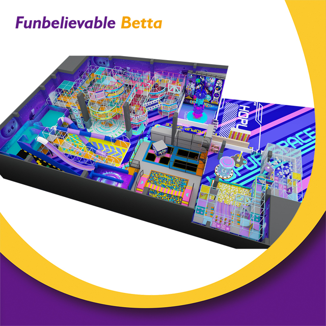 Bettaplay 1500 кв.м. Волшебный фиолетовый куб, захватывающая горка, карнавальное снаряжение для скалолазания для закрытых детских игровых площадок