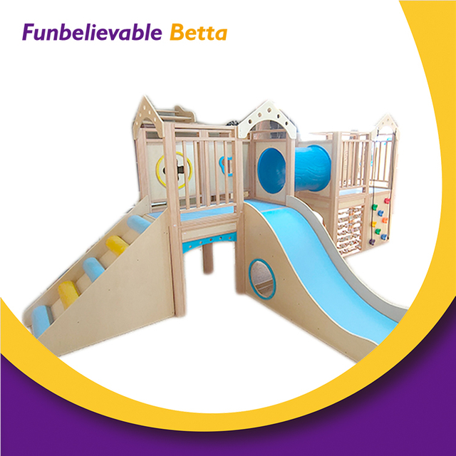 Bettaplay-parque de juegos interior para ni&ntilde;os, parque infantil con tobog&aacute;n, parque infantil de madera con tobog&aacute;n, parque infantil interior preescolar