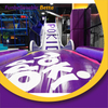 Bettaplay Trampoline Park قوس قزح منحدر التزلج الجاف لحديقة الترامبولين للأطفال للبيع