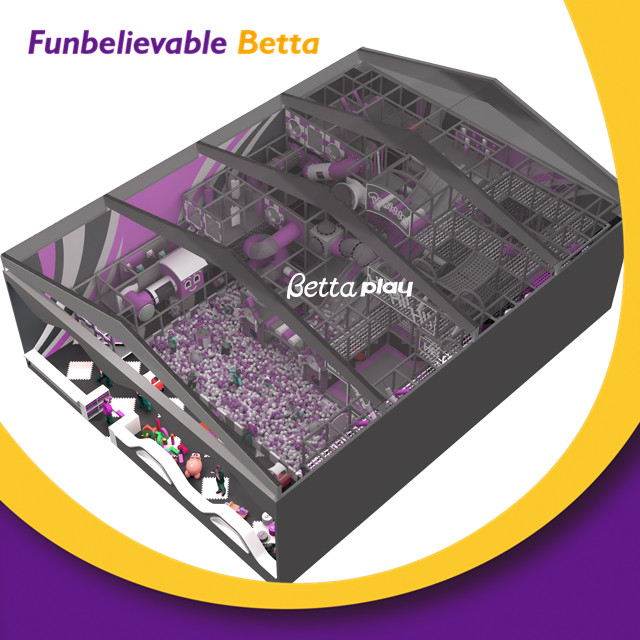 Bettaplay Zona de juegos interior para ni&ntilde;os de alta calidad con grandes toboganes a la venta