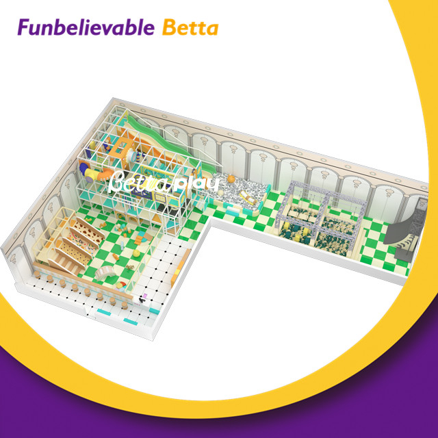 &Aacute;rea de juego de toboganes popular y moderna de Bettaplay, &aacute;rea de juegos interior suave para ni&ntilde;os a la venta
