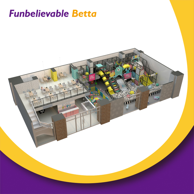 Equipo de juegos interior colorido macaron Bettaplay para centro comercial
