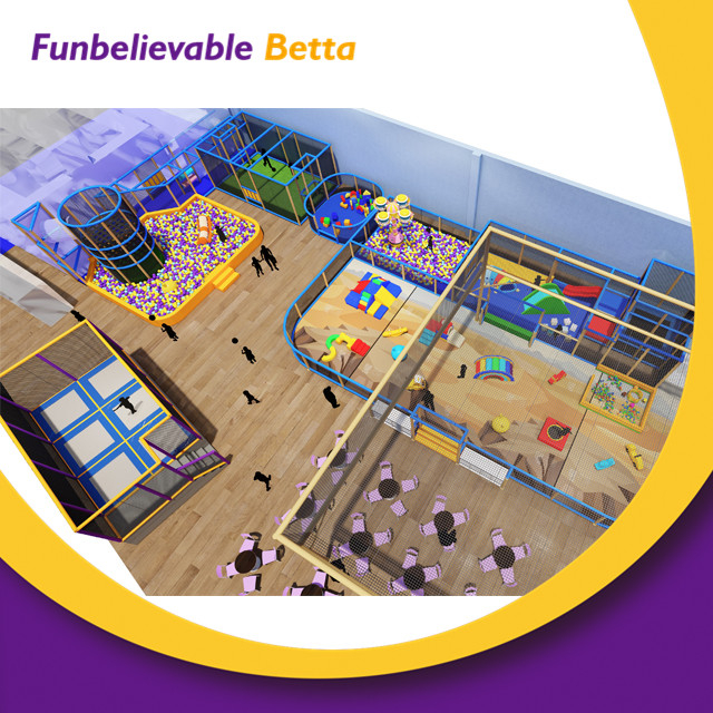 Equipo de juegos interior comercial para ni&ntilde;os de 1390 m2