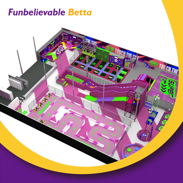 Bettaplay 2000Sqm مركز ترفيهي لمعدات الملعب الداخلي للعائلة التجارية لاستخدام الملاهي