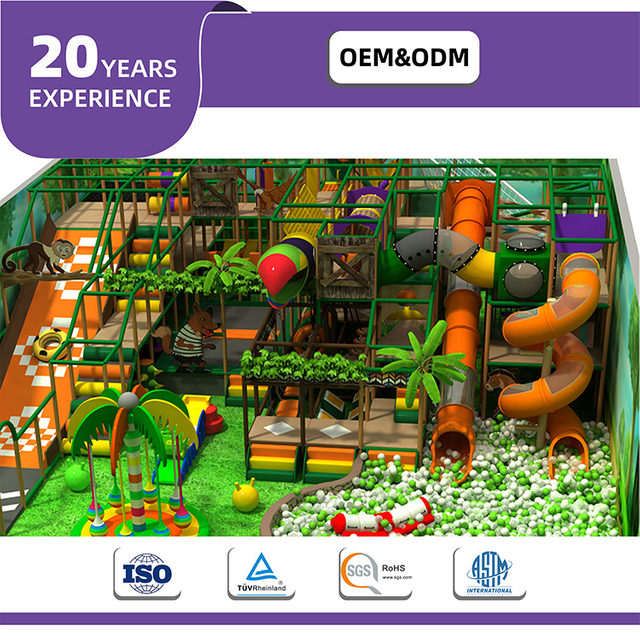 Bettaplay 277SQM Equipo de juego suave para interiores con tema forestal para ni&ntilde;os para uso en parques de atracciones y centros comerciales