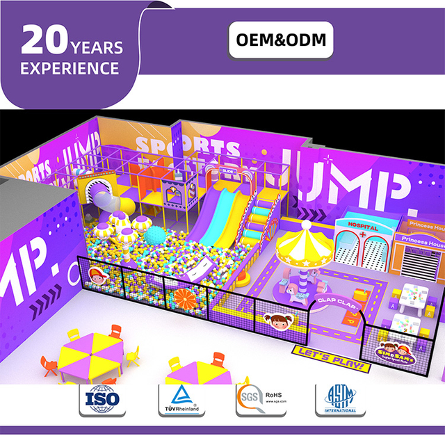 Bettaplay 760SQM Tobog&aacute;n de juegos suave comercial para interiores para ni&ntilde;os Dise&ntilde;o de pl&aacute;stico para centros comerciales
